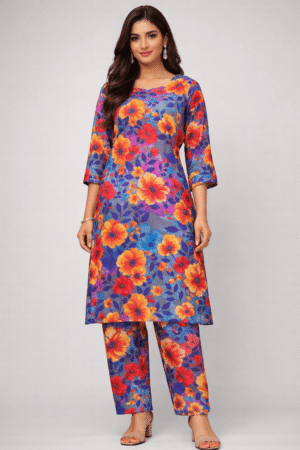 Women Floral Lawn Bana Dora 2 Piece Dress – Summer Printed Kameez Shalwar